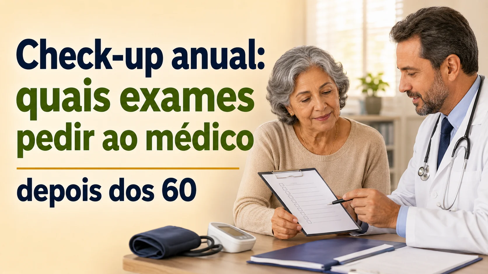 Check-up depois dos 60: os exames que você precisa pedir